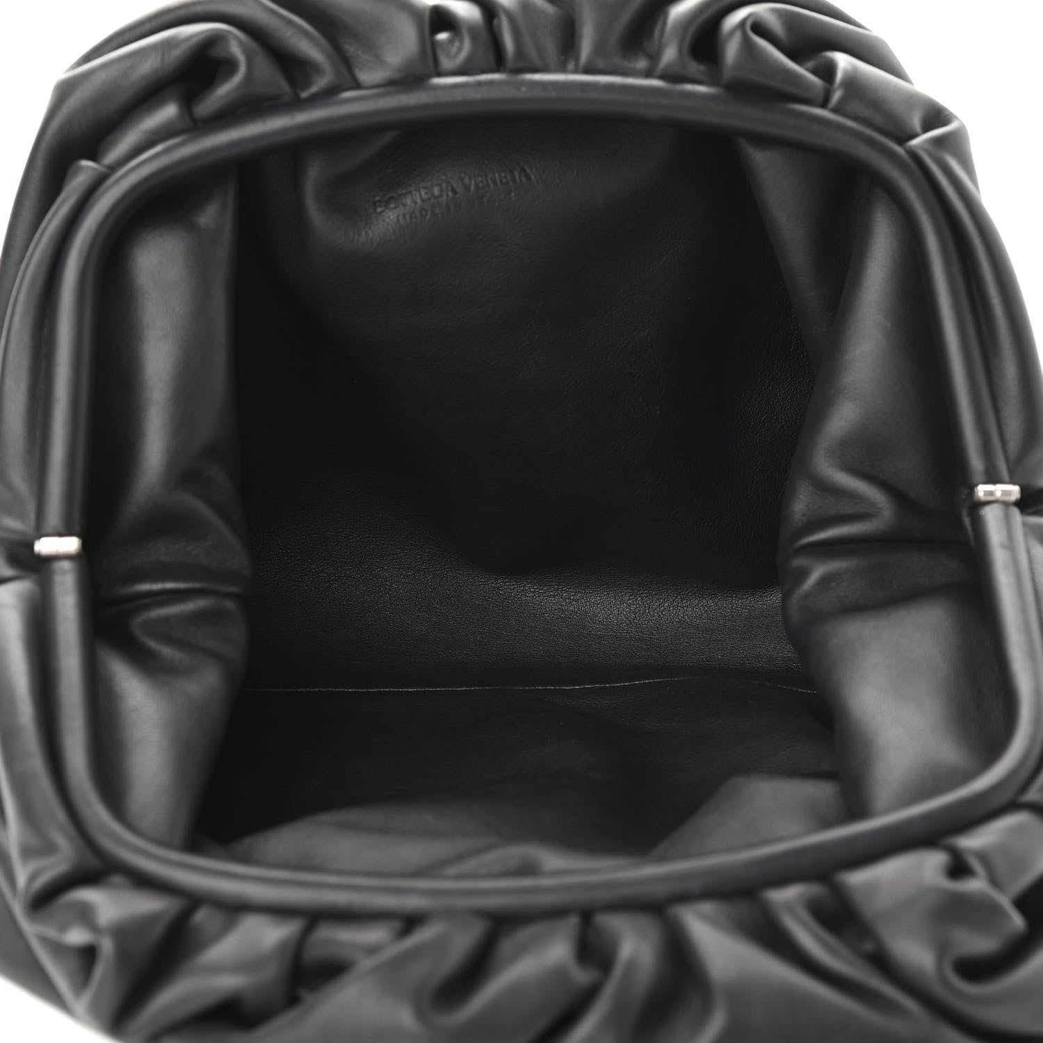 Bottega Veneta Smooth Butter Calf The Pouch Oversized Clutch Black 5 of 10
