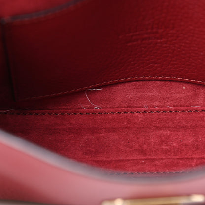 Valentino Garavani Pebbled Calfskin Medium Rockstud Flip Lock Crossbody Bag Red 5 of 5