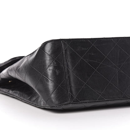Chanel Lambskin Quilted XL Jumbo Single Flap Black 8 of 11