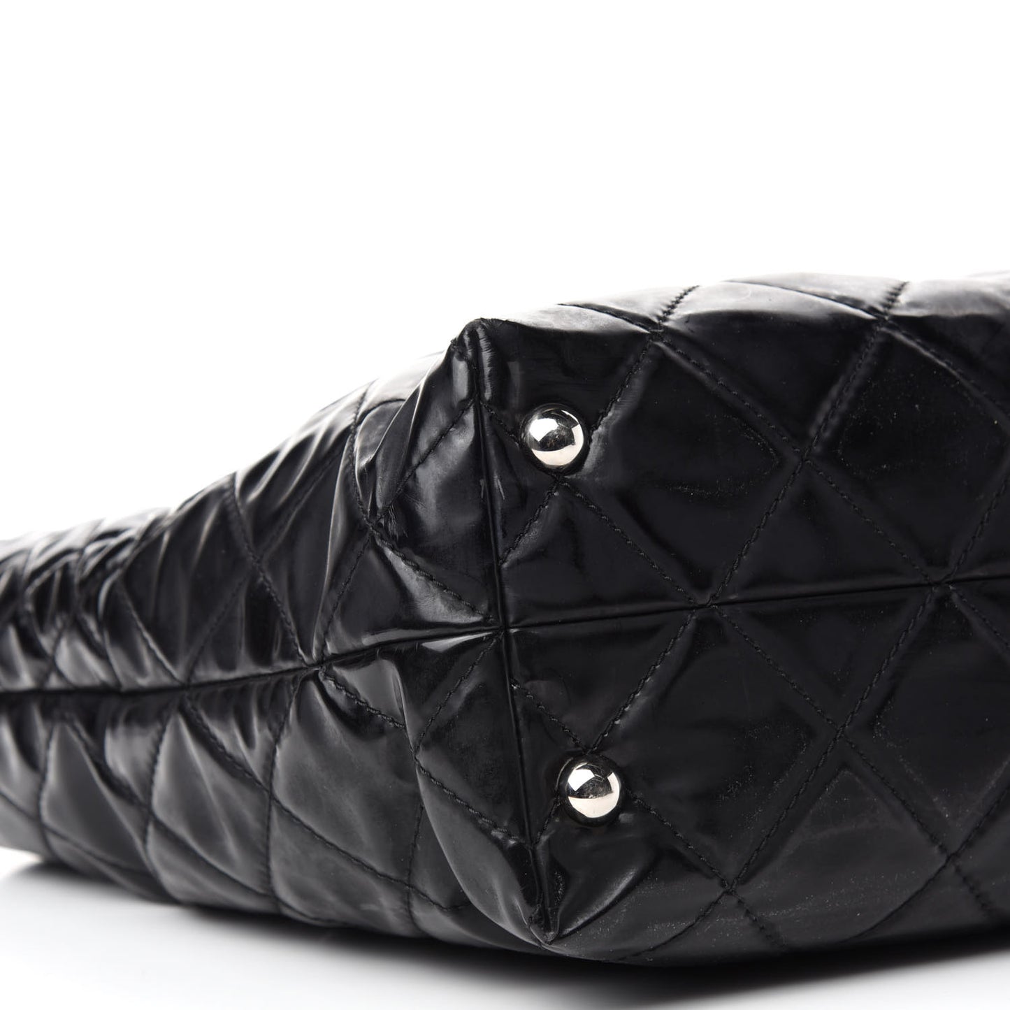 Vinyl Quilted Large In The Business Tote Black