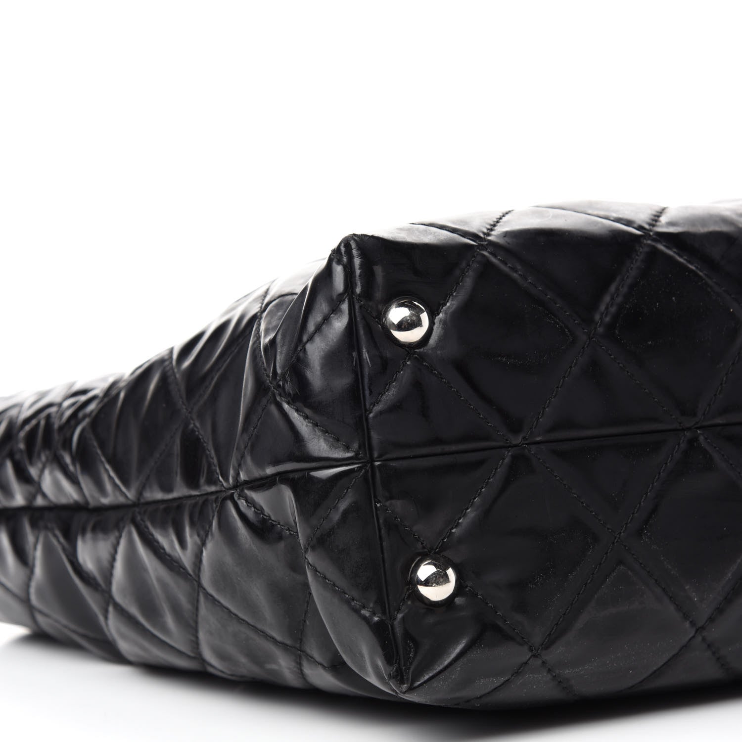 Chanel Vinyl Quilted Large In The Business Tote Black 6 of 11