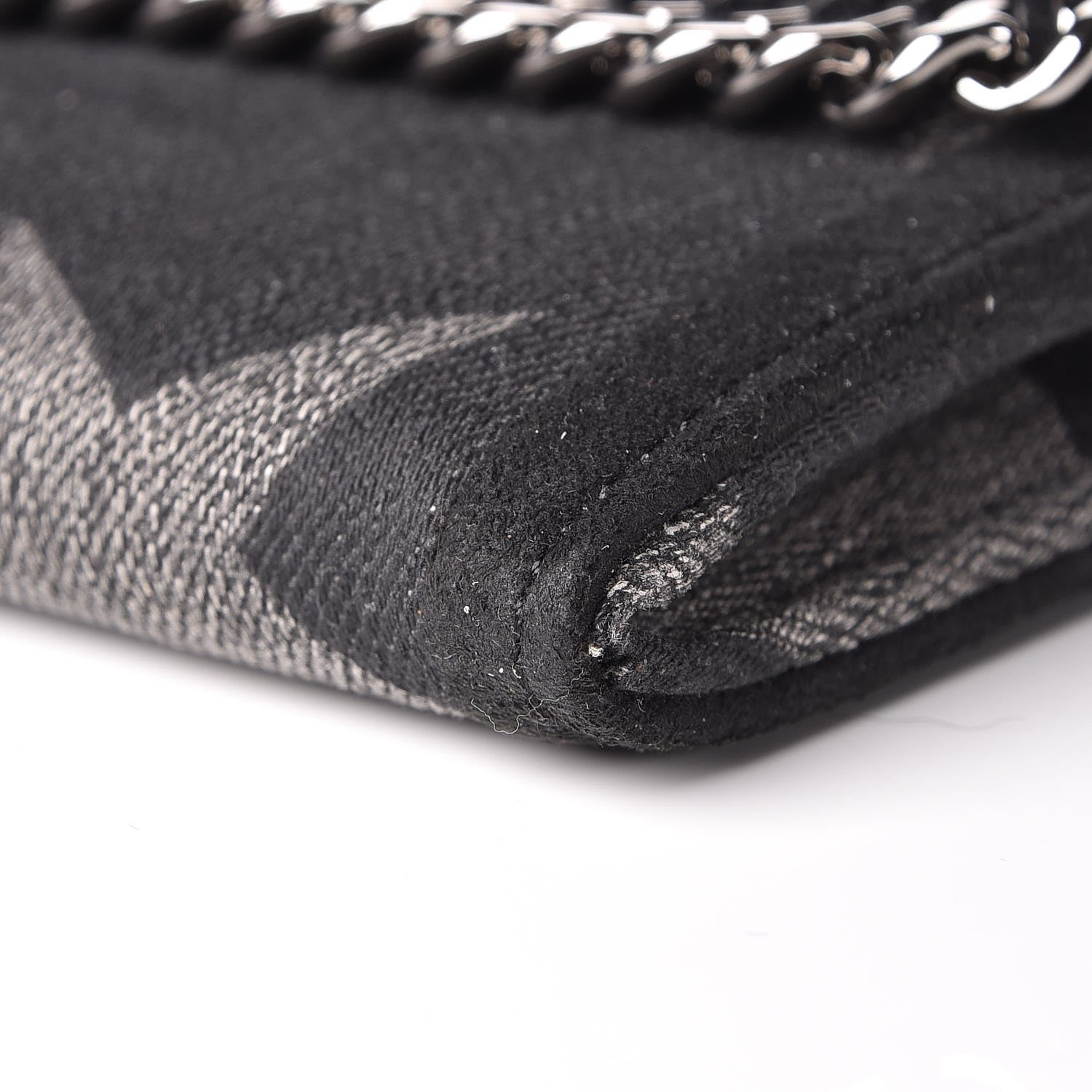 Stella McCartney Denim Star Print Falabella Continental Flap Wallet Black 10 of 10