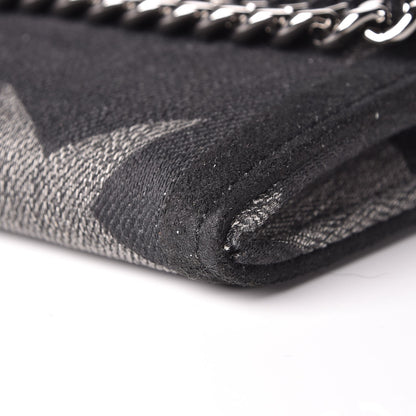 Stella McCartney Denim Star Print Falabella Continental Flap Wallet Black 10 of 10