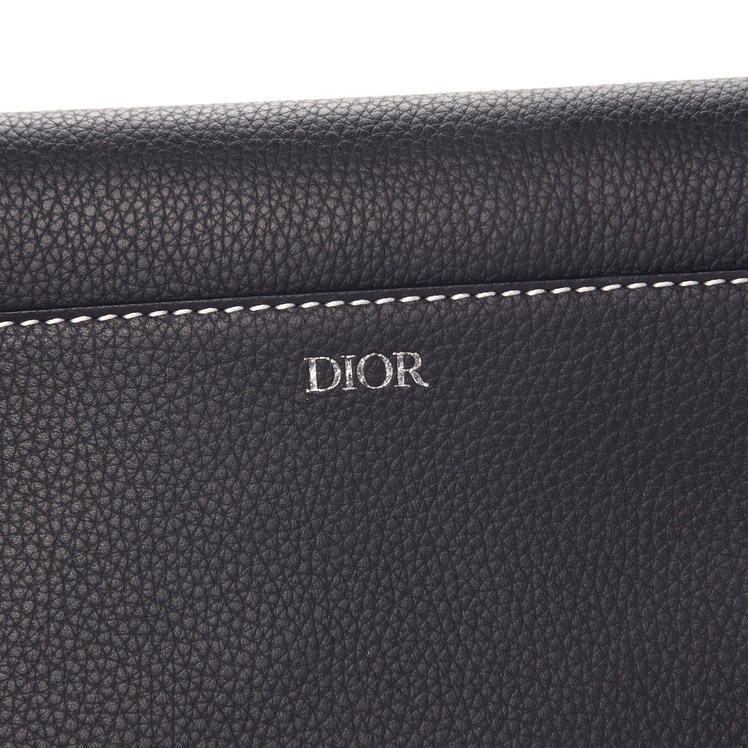 Christian Dior X KAWS Grained Calfskin Saddle Pouch Navy Blue 6 of 8
