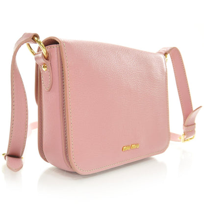 Miu Miu Leather Shoulder Bag Pink 3 of 7