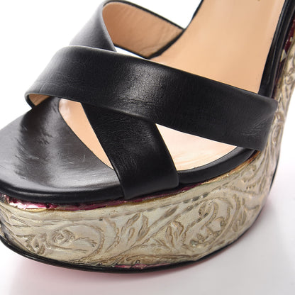 Christian Louboutin Nappa Metal 150 Platform Sandal 41 Black 14 of 19