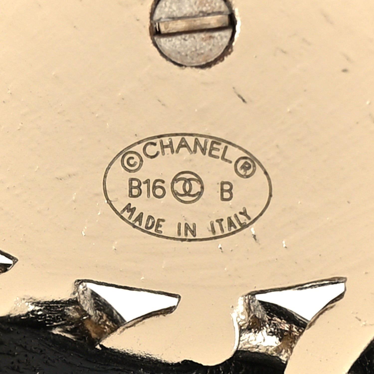 Chanel Lambskin Chain CC Fancy Belt Black Gold 4 of 4