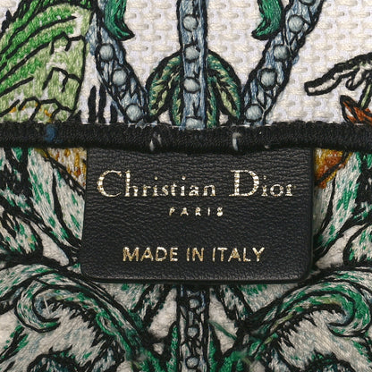 Christian Dior Canvas Embroidered Medium Etoile de Voyage Book Tote White Multicolor 6 of 8