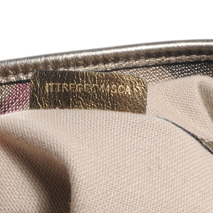Burberry Metallic Check Small Canterbury Tote Gold 10 of 10