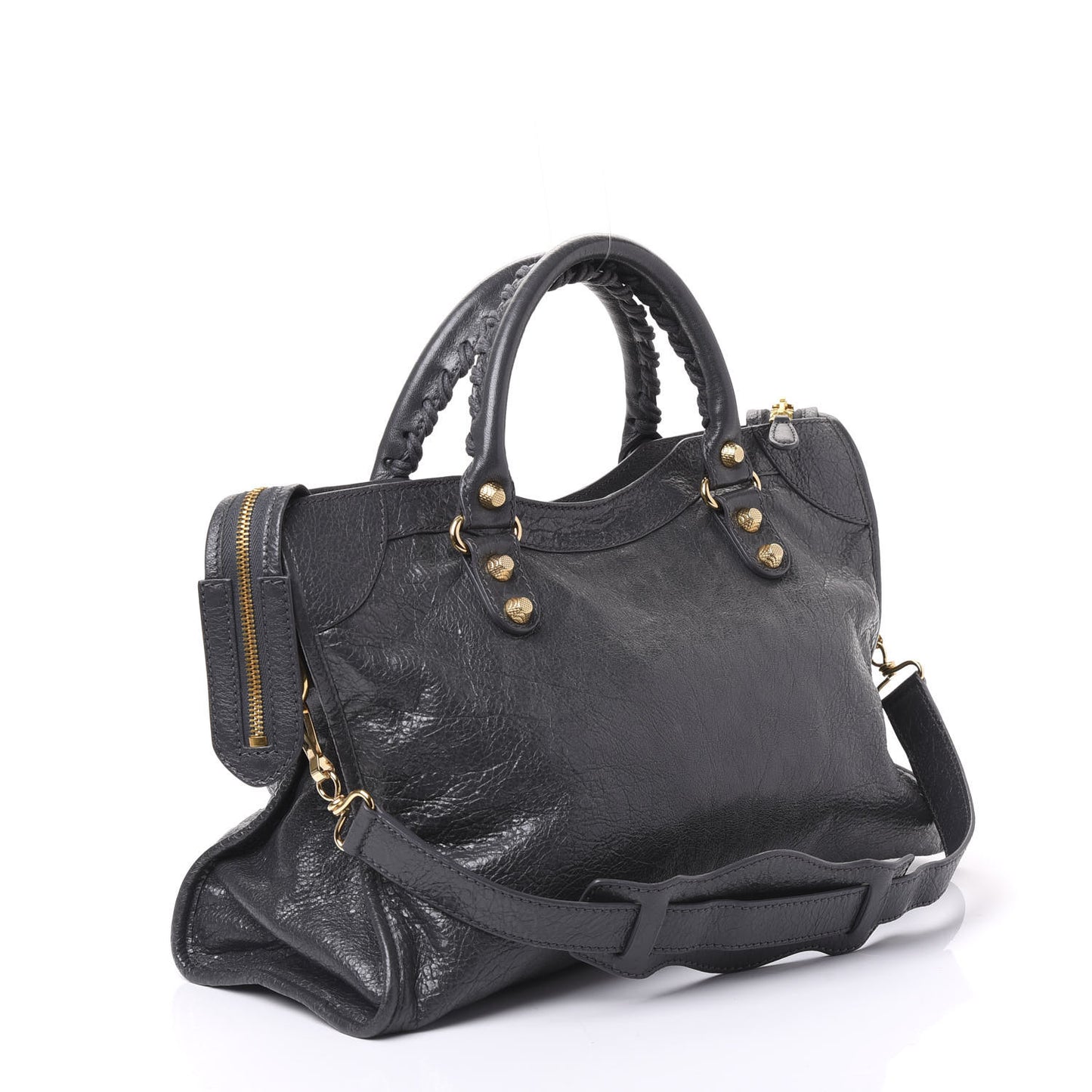 Agneau Giant 12 Gold Hardware City Gris Fossile
