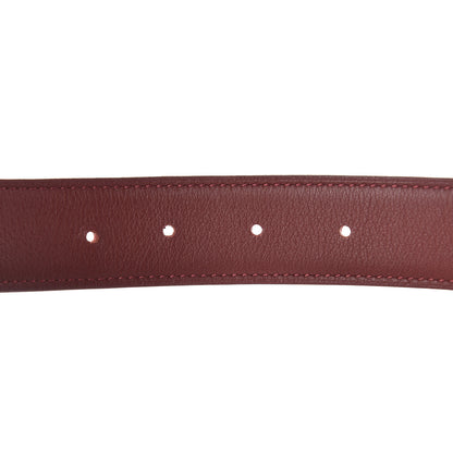 Hermes Epsom Swift 32mm Belt Strap 80 Rouge Casaque Rouge H 5 of 6