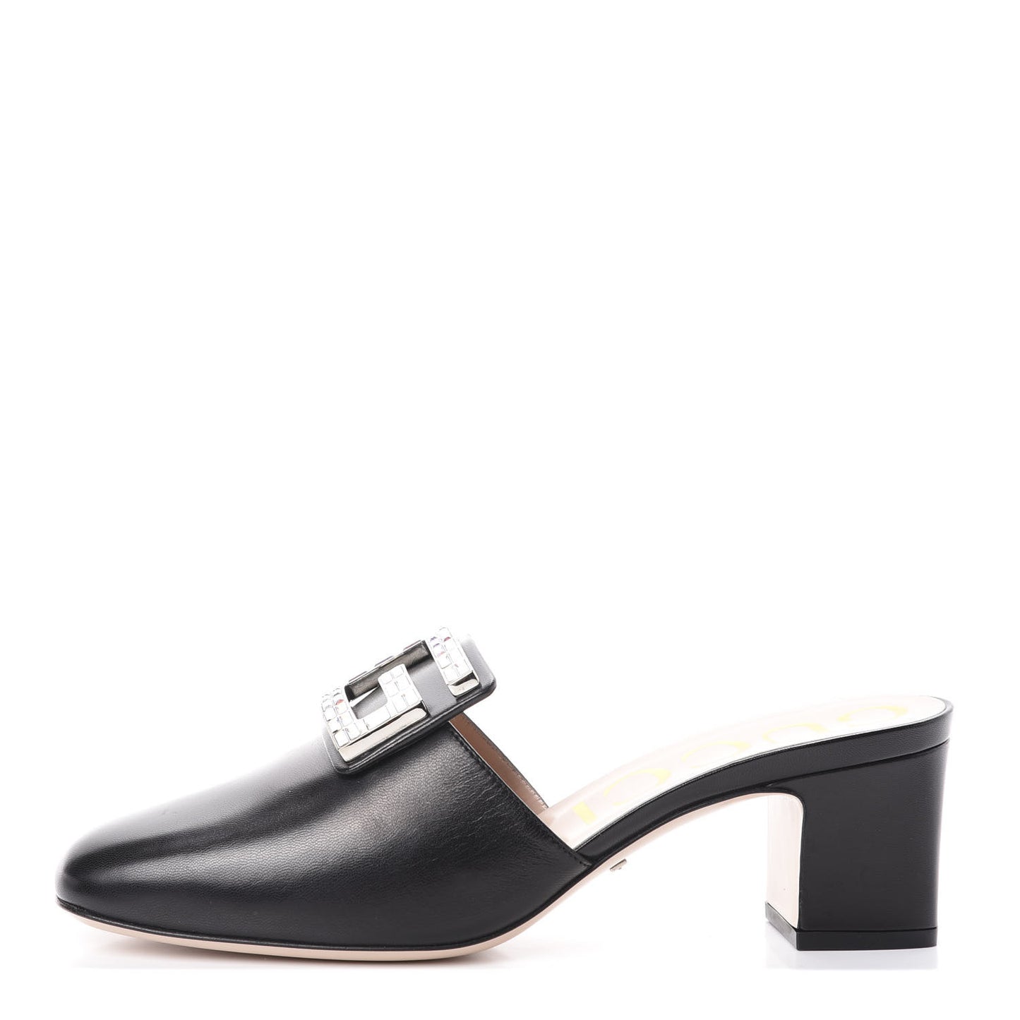 Malaga Kid Crystal Square G Madelyn Mules 39 Black