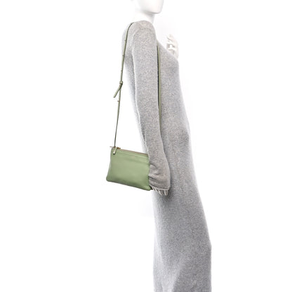 Celine Lambskin Small Trio Crossbody Bag Pistachio 2 of 10