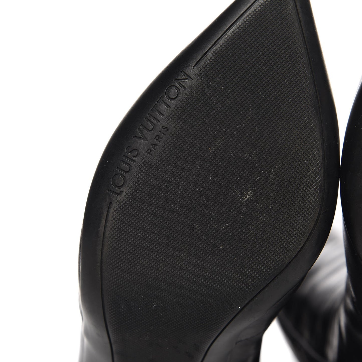Calfskin LV High Boots 39 Black