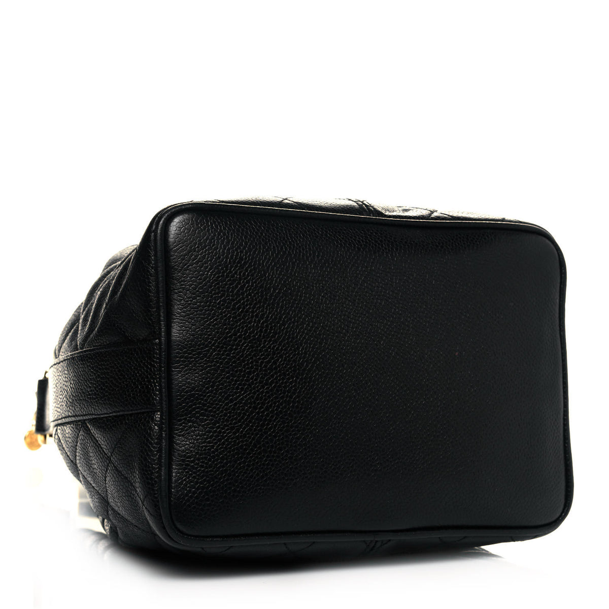 Chanel Caviar Quilted Drawstring Bucket Bag Black 4 of 12