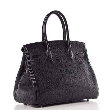 Hermes Taurillon Clemence Birkin 30 Black 4 of 70