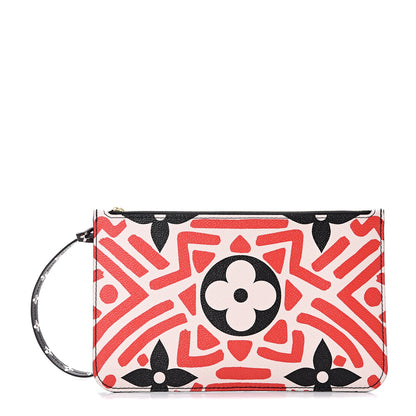 Louis Vuitton Monogram Giant Crafty Neverfull MM GM Pochette Creme Rouge Black 1 of 6