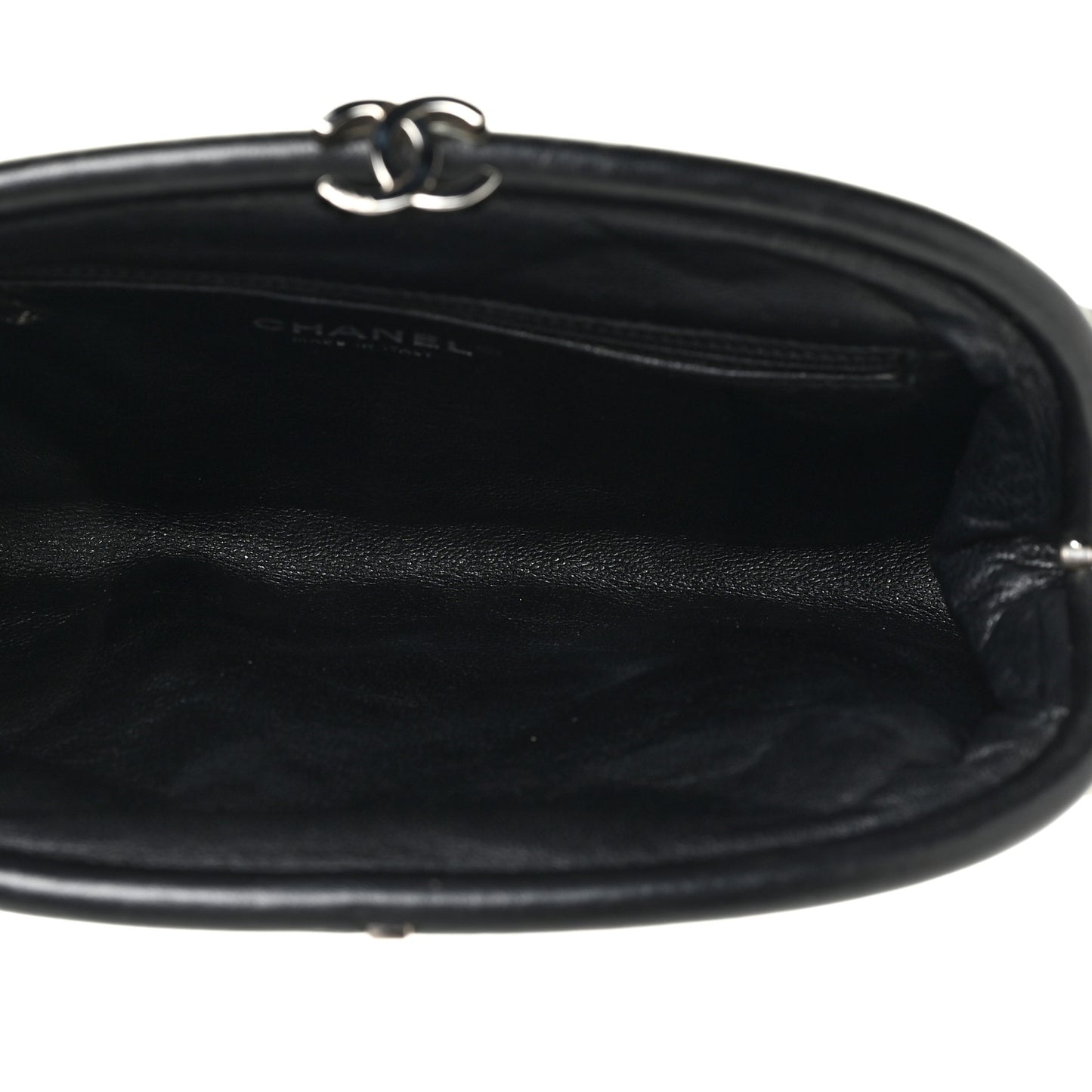 Satin Quilted Timeless Clutch Black