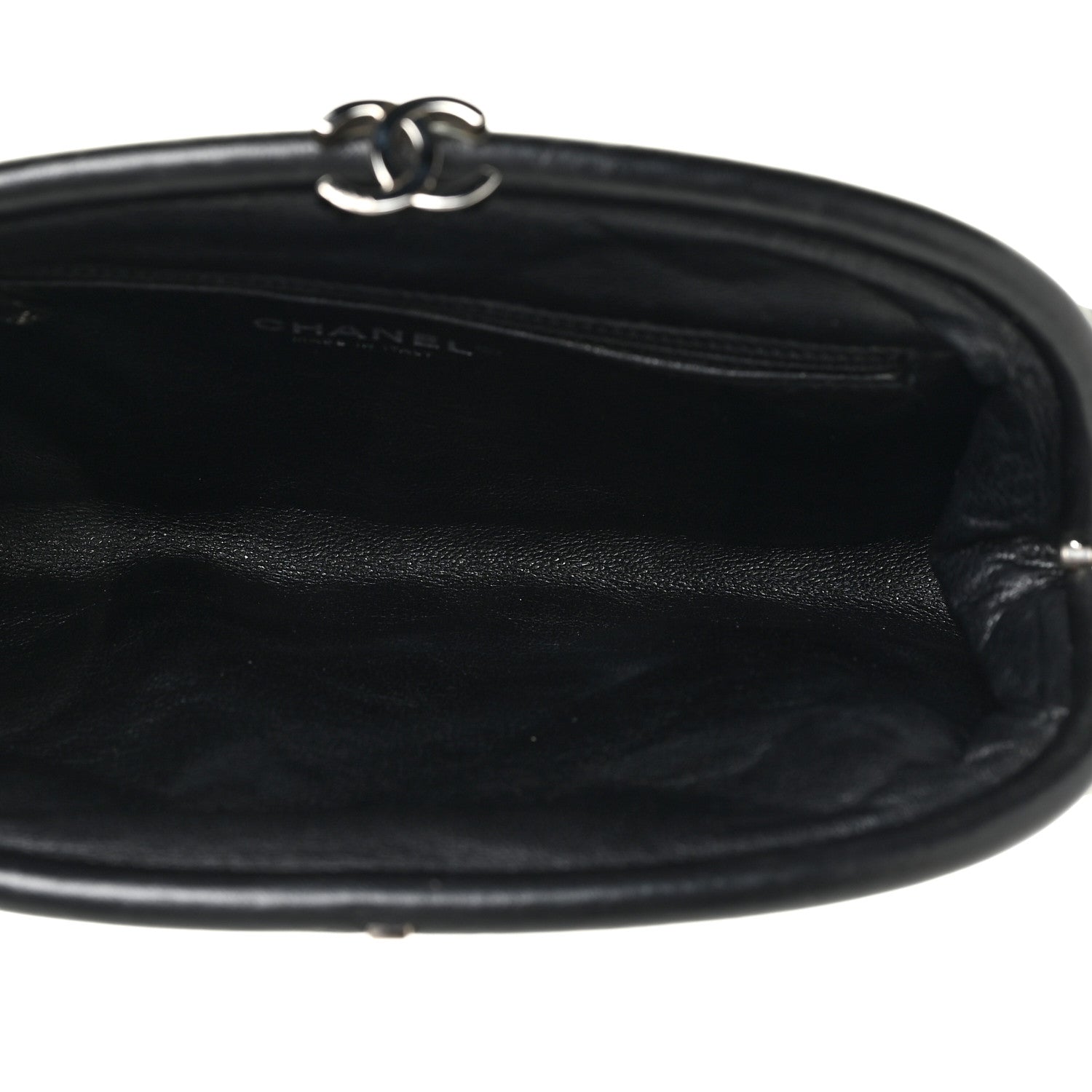 Chanel Satin Quilted Timeless Clutch Black 5 of 11