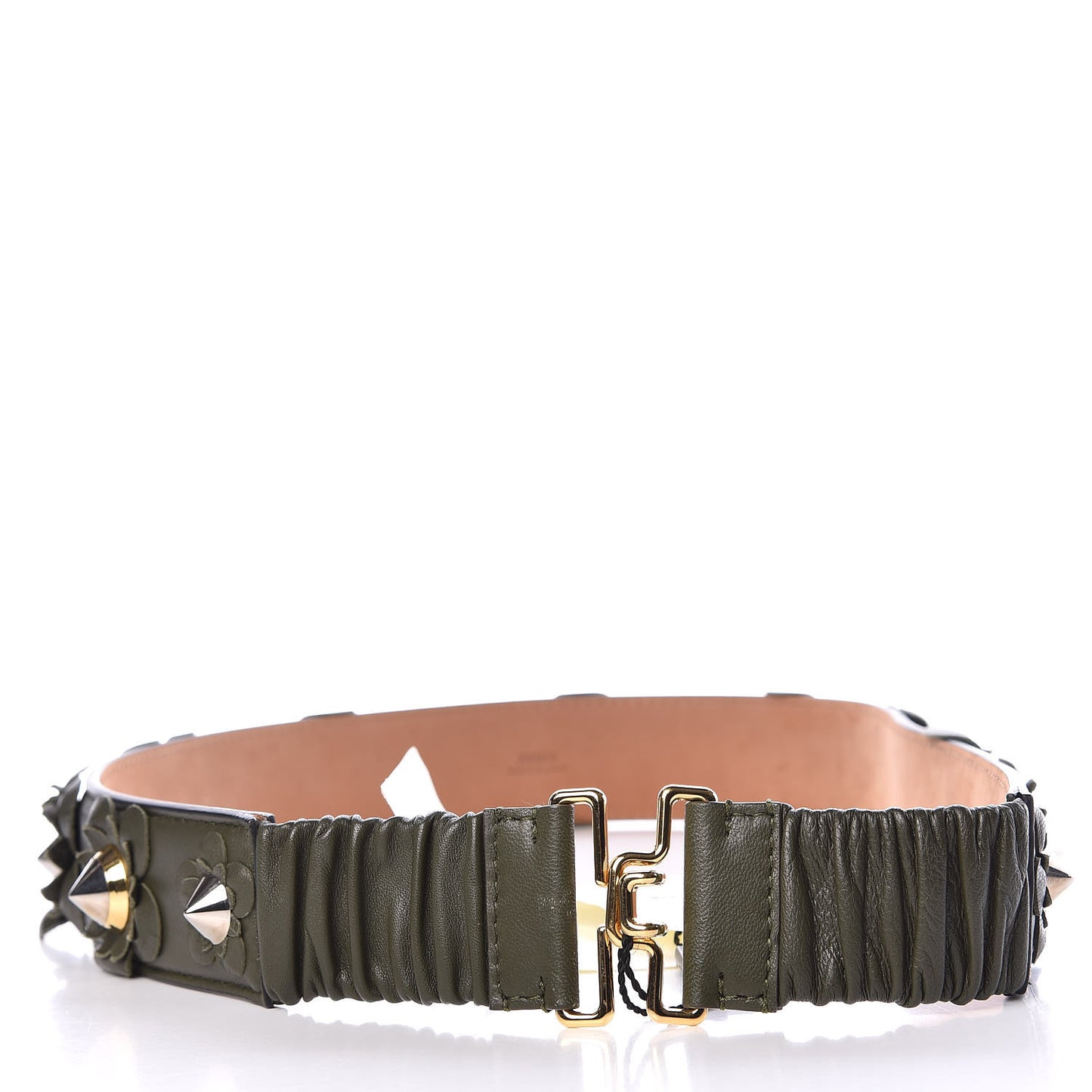 Calfskin Flowerland Belt 85 34 Green