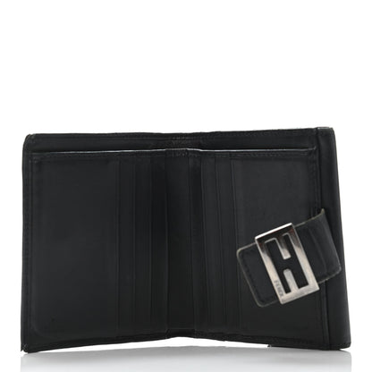 Fendi Zucchino Compact Wallet Black 4 of 4