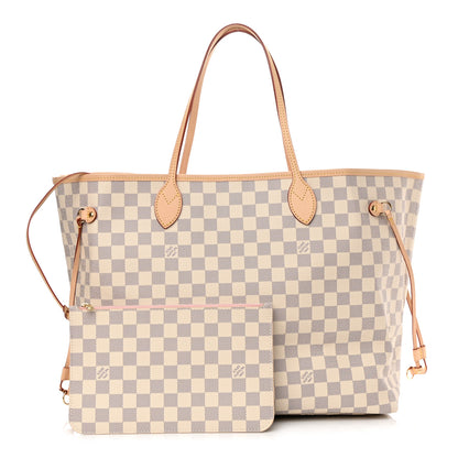 Louis Vuitton Damier Azur Neo Neverfull GM Rose Ballerine 1 of 12