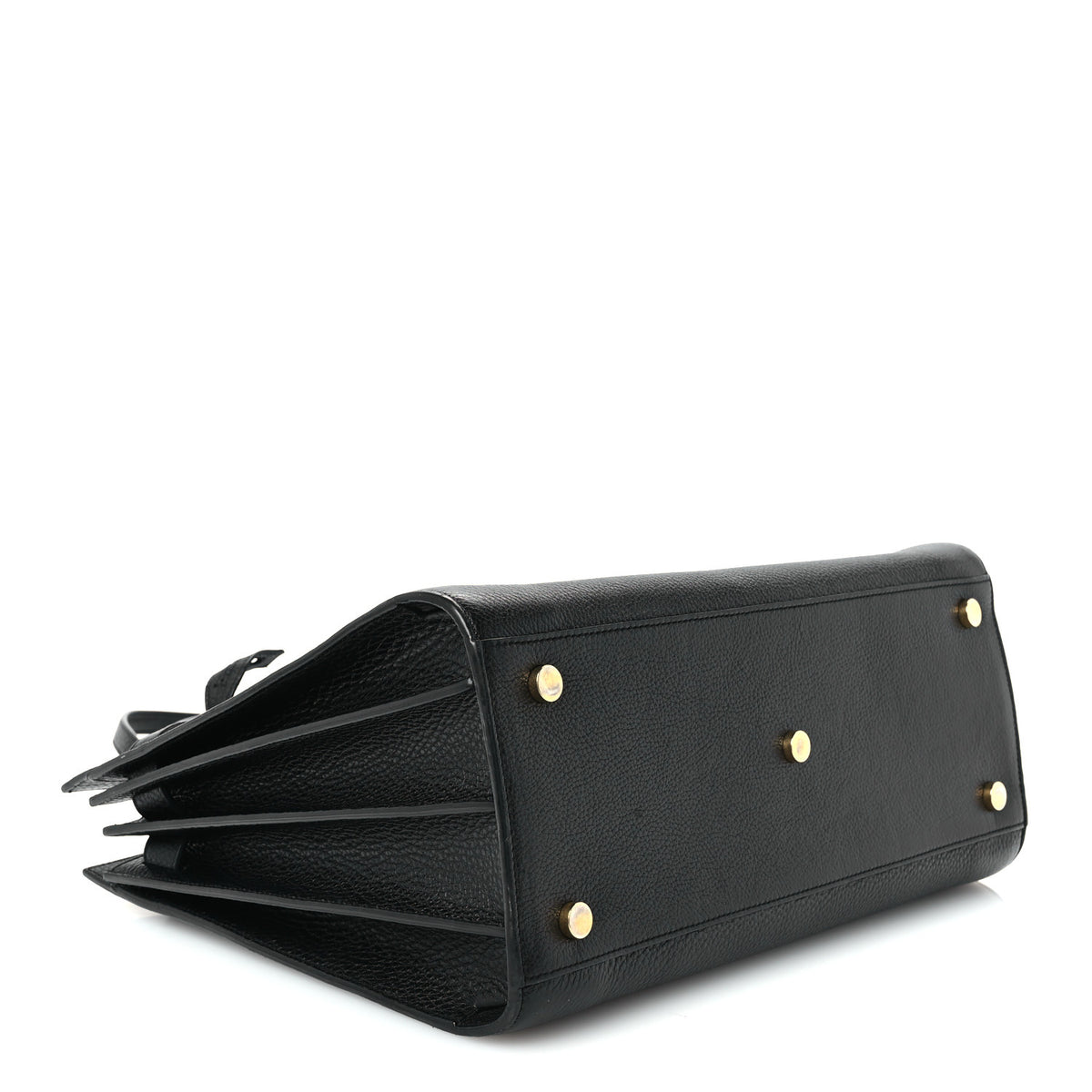 Grained Calfskin Small Sac De Jour Black