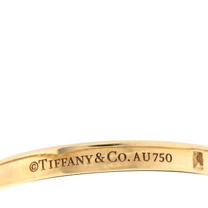Tiffany 18K Yellow Gold Diamond Soleste V Band Ring 52/6 4 of 4