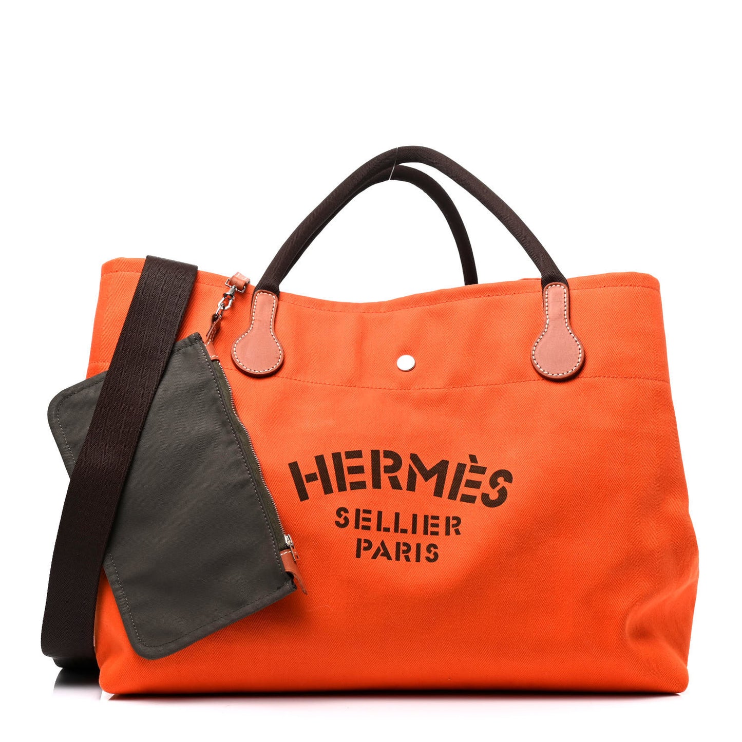 Toile Fourre Tout du Cavalier Carryall Tote Orange
