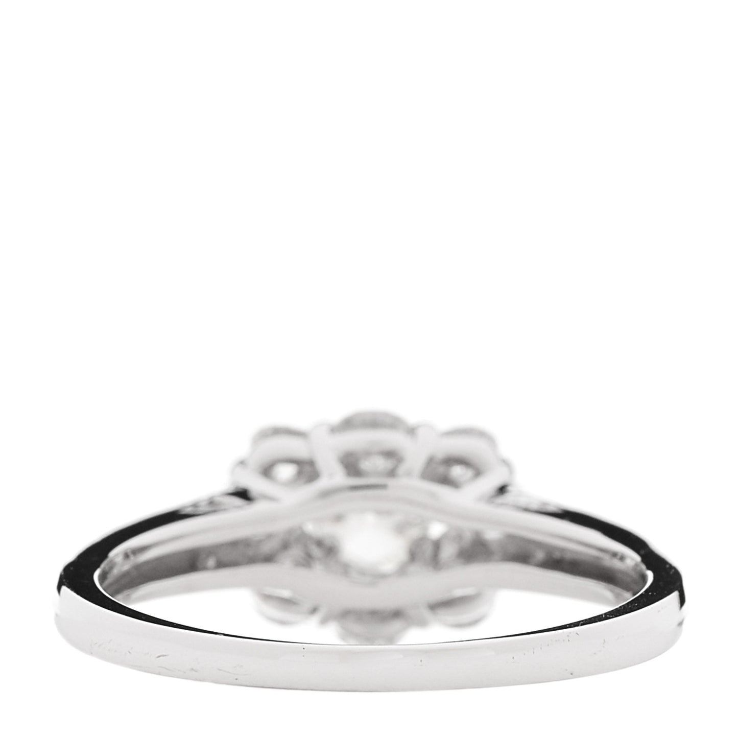 18K White Gold Diamond .30ctw Ring 56 7.75