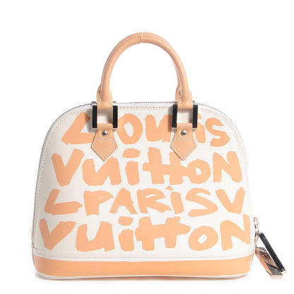 Louis Vuitton Graffiti Alma MM Peach 1 of 7