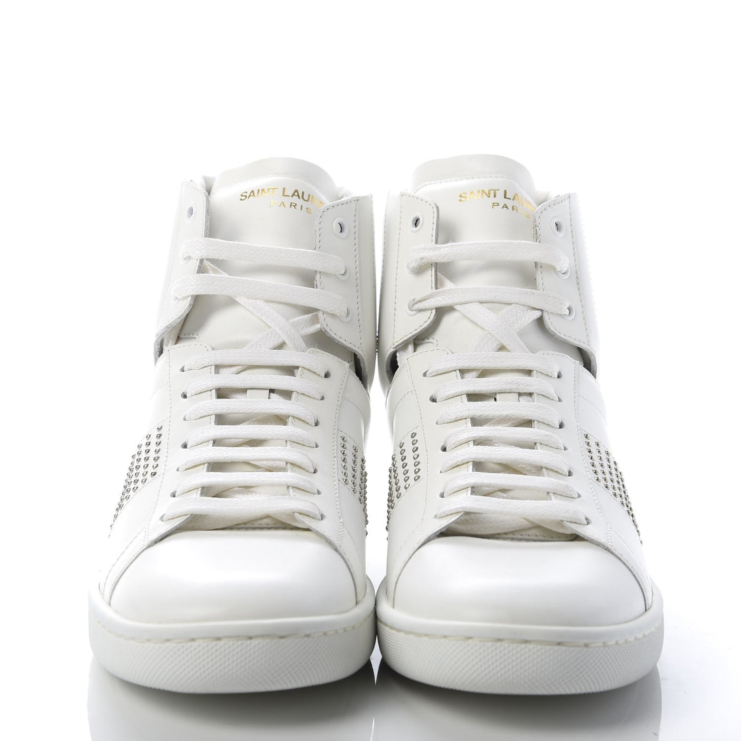 Nappa Wolly High Top Sneakers 37.5 Optique White