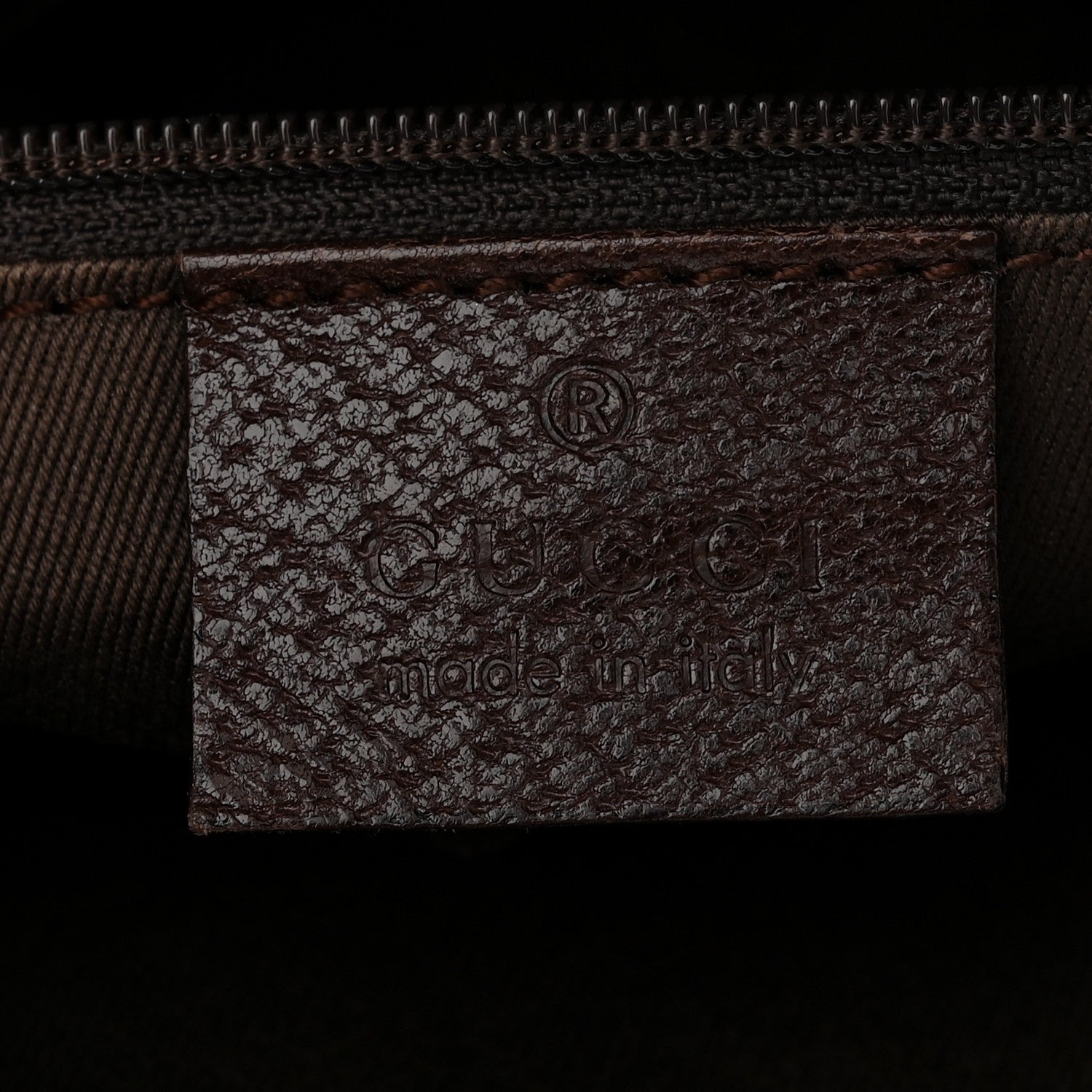 Gucci GG Supreme Monogram Medium Flat Messenger Bag Dark Brown 6 of 12