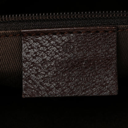 Gucci GG Supreme Monogram Medium Flat Messenger Bag Dark Brown 6 of 12