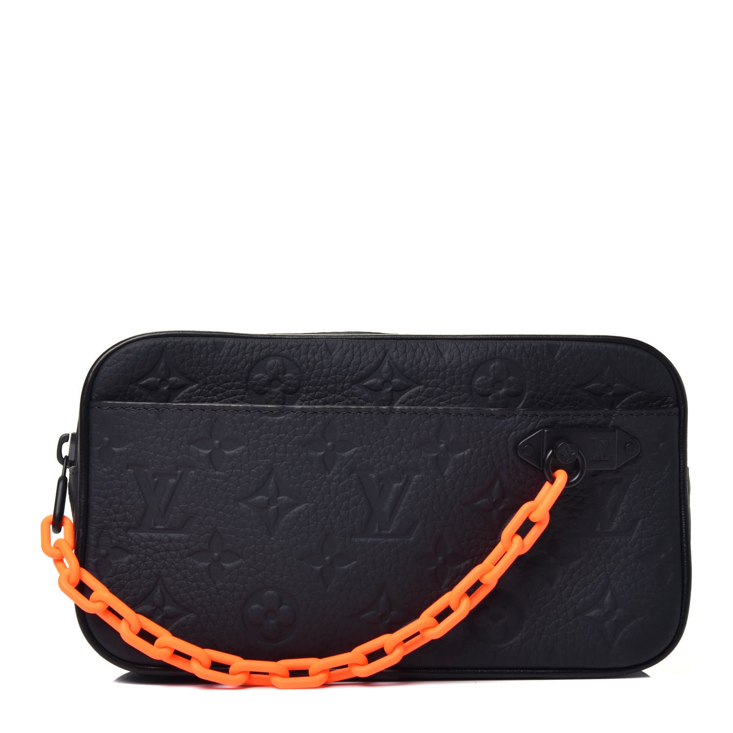 Louis Vuitton Taurillon Monogram Uniformes Solar Ray Soft Pochette Volga Belt Bag Black 1 of 8