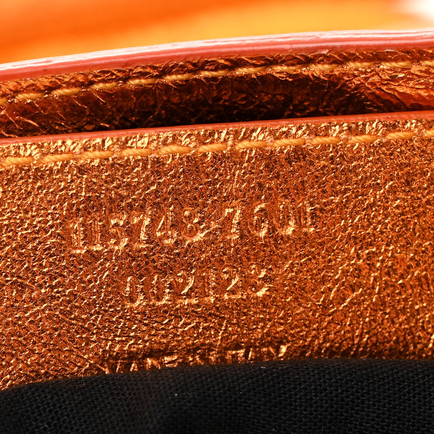 Metallic Agneau Classic Hardware City Orange