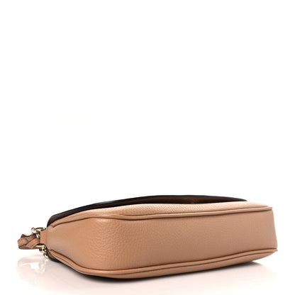 Gucci Pebbled Calfskin Medium Soho Flap Crossbody Camelia 4 of 9