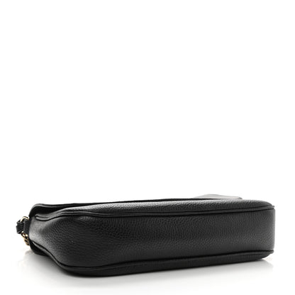 Gucci Pebbled Calfskin Medium Soho Flap Crossbody Black 4 of 11