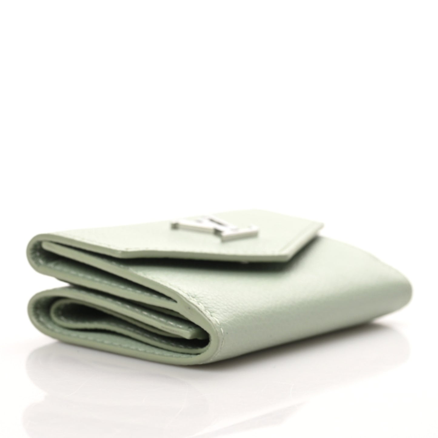Calfskin Lockmini Wallet Jade