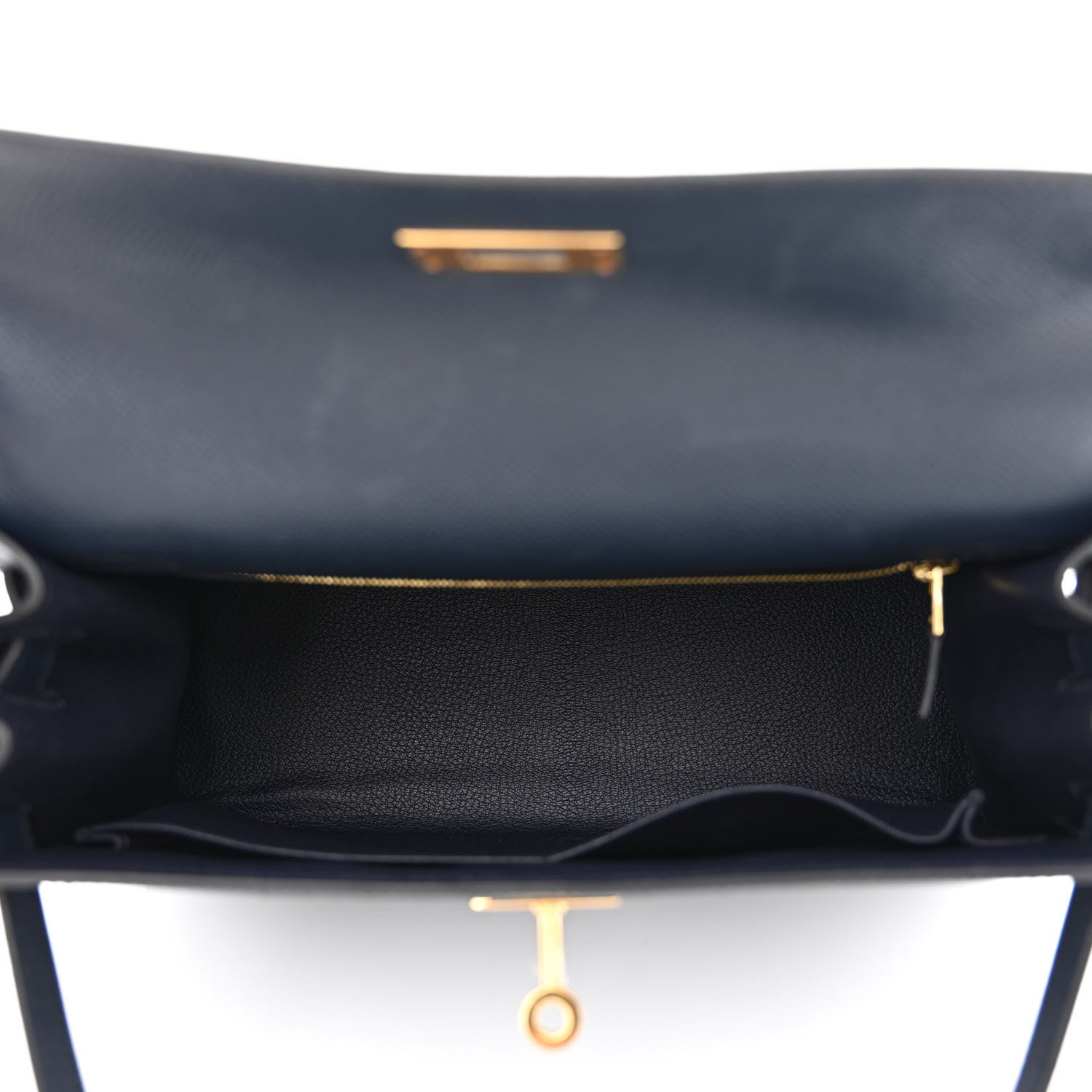 Hermes Epsom Kelly Sellier 28 Bleu Indigo 5 of 11