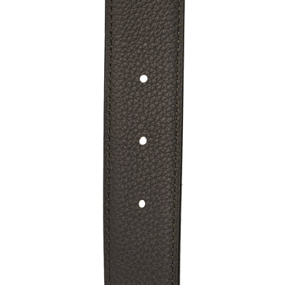 Hermes Box Togo Brushed H Belt 90 Black Etain 4 of 6