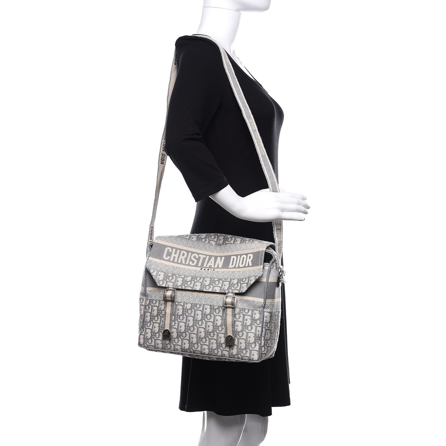 Christian Dior Oblique Medium Diorcamp Messenger Grey 2 of 11