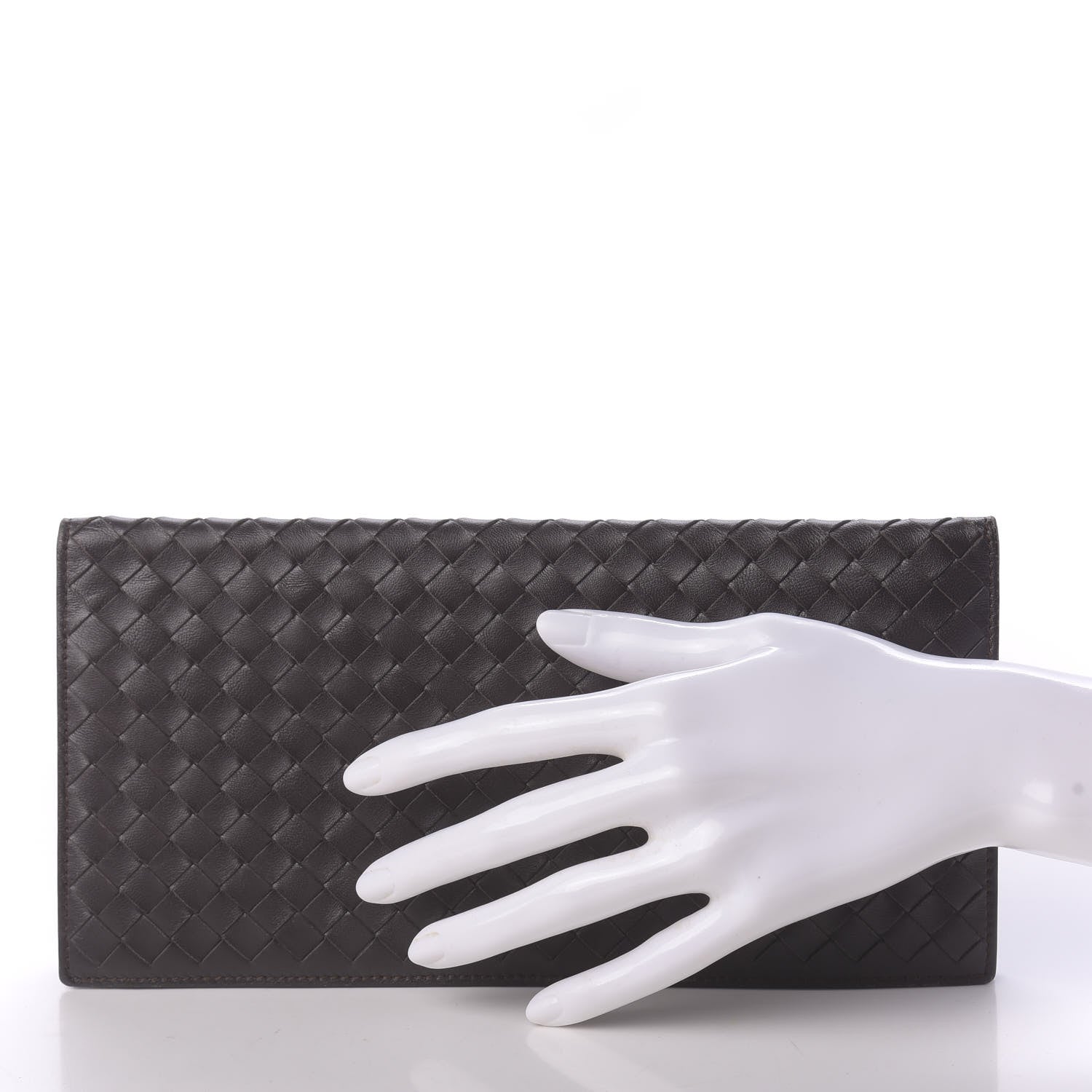 Bottega Veneta Nappa Intrecciato Flap Wallet Black 2 of 9