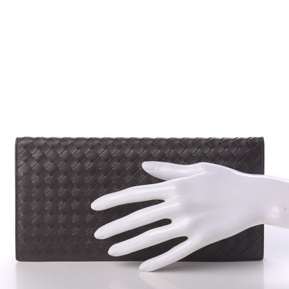 Bottega Veneta Nappa Intrecciato Flap Wallet Black 2 of 9
