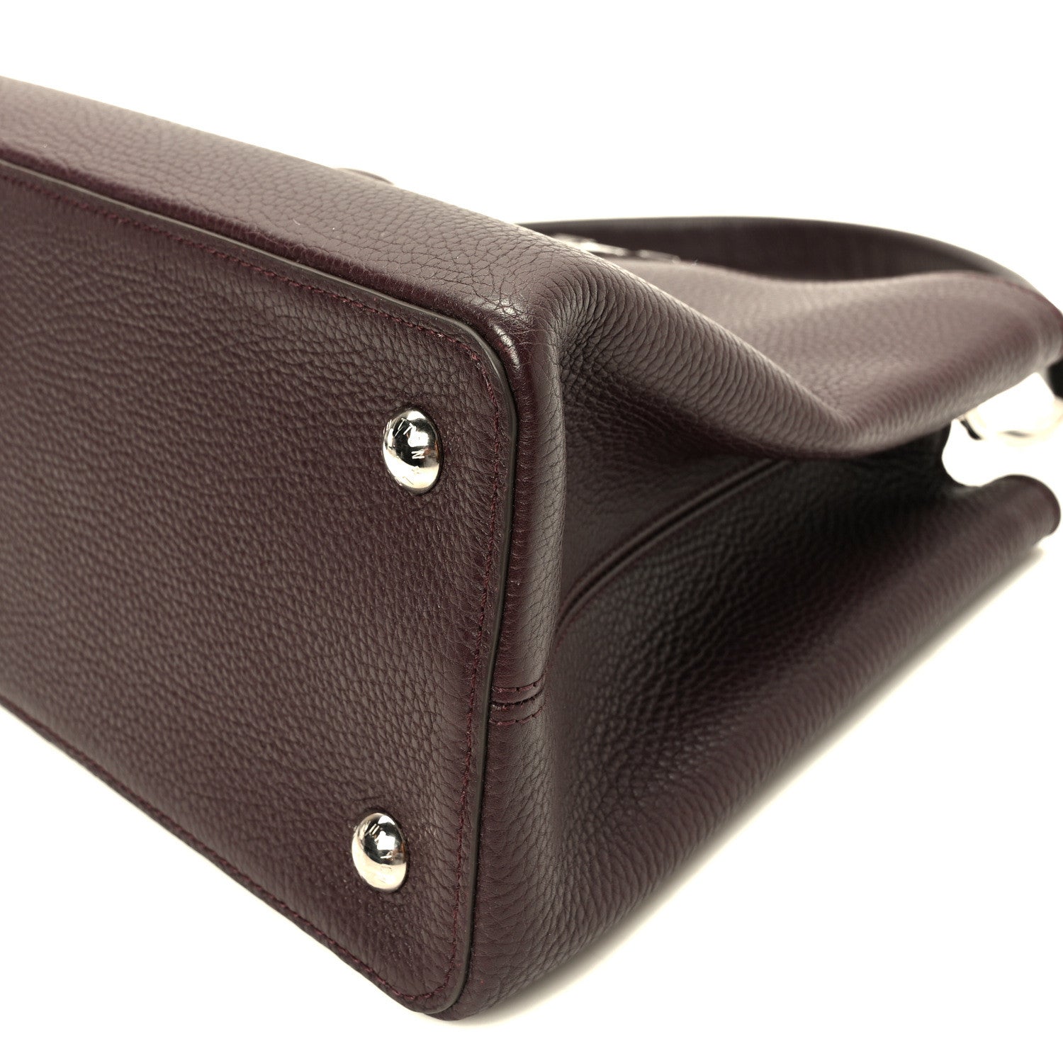 Louis Vuitton Taurillon Capucines MM  Quetsche 9 of 9