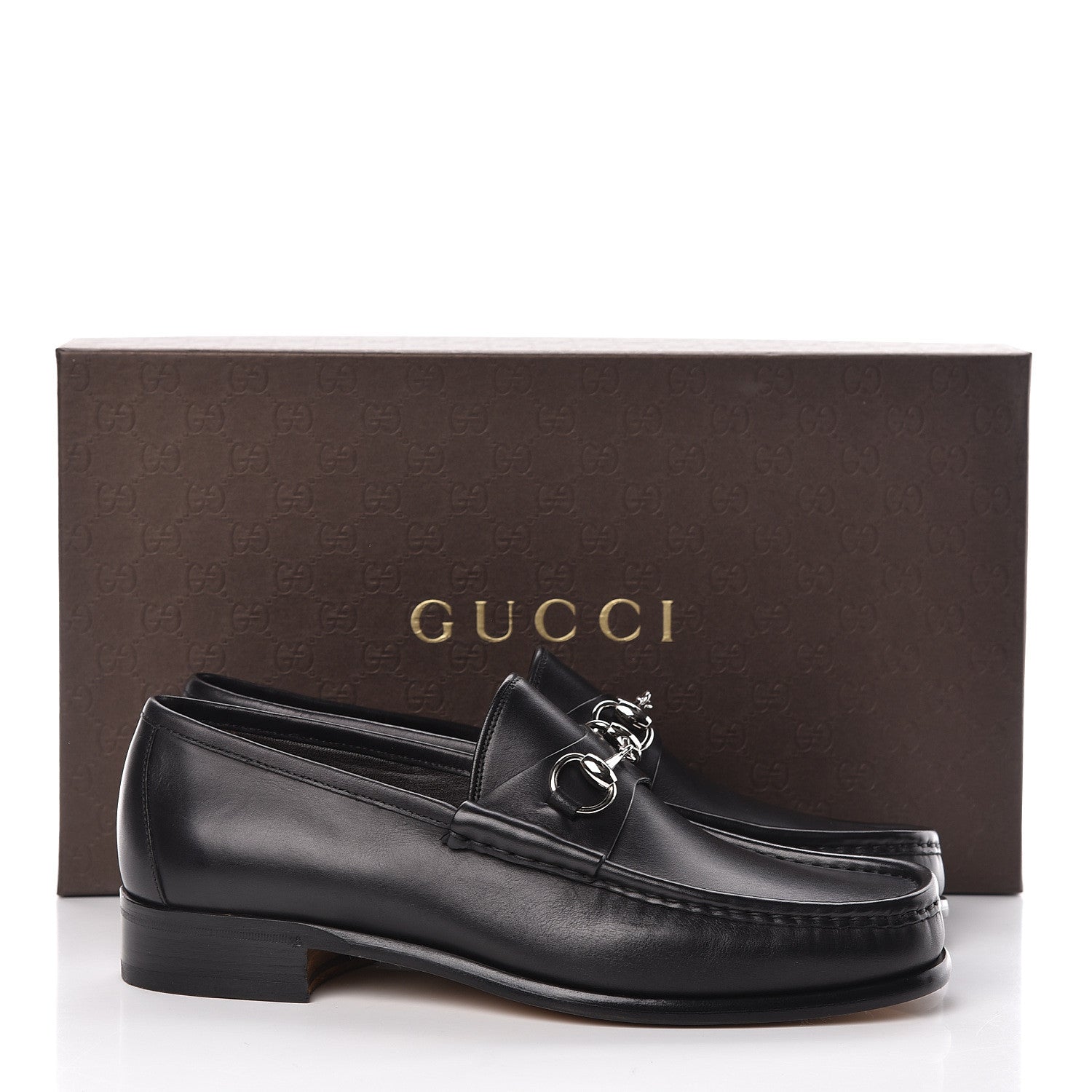 Gucci Calfskin Mens 1953 Horsebit Loafers 8.5 Black 16 of 16