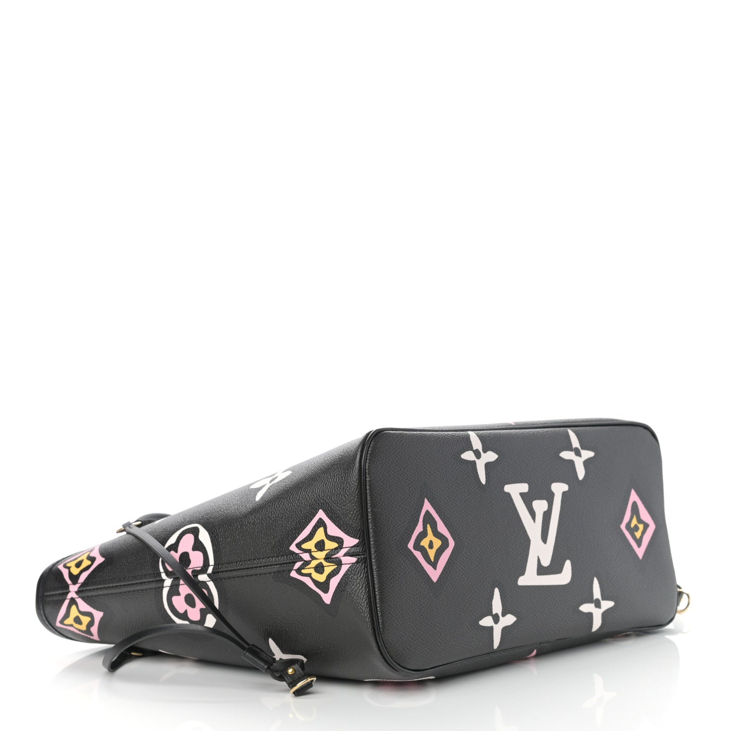 Monogram Giant Wild At Heart Neverfull MM Black