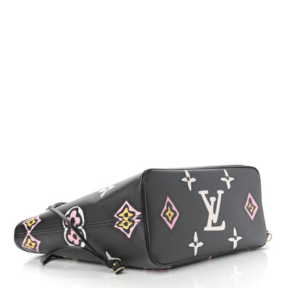 Louis Vuitton Monogram Giant Wild At Heart Neverfull MM Black 5 of 11