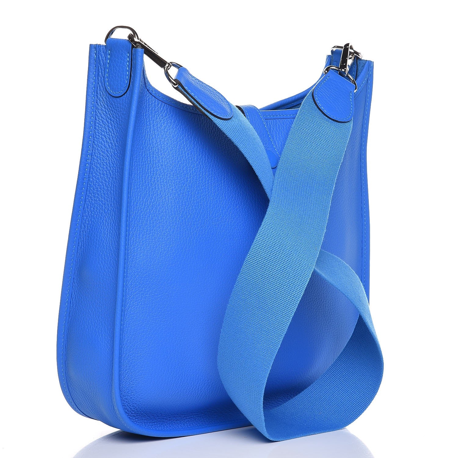 Hermes Taurillon Clemence Evelyne PM Bleu Hydra 3 of 7