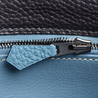 Hermes Togo Bi-Color Kelly Retourne 28 Indigo Blue Jean 48 of 64